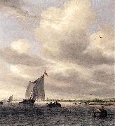 RUYSDAEL, Salomon van Seascape af oil